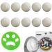 Wool Drying Balls 10 x Dryer Balls Fabric Softening Balls Drying Balls Cleaning Balls for Dryer Laundry for Washing Machine Reusable Natural Fabric Softener