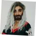 FOYTOKI 1 Set Beard Dress up Omfortable Eyebrow Faux Beard Prop Grey Santa Claus Beard False Mustache Plush - Buy Online on SooperMarket.com