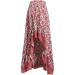 Sanahy Women Boho Floral Print High Low Maxi Dress - Red - Buy Online on SooperMarket.com