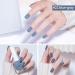 TBeautfave Blue & Green Nail Varnish Nail Polish Quick Dry Long Lasting Nail Polish Nail Polishes Breathable Nail Polish No Need Cure Nail Polish Nail Varnish at Home Manicure Blue Gray + Mustard Green - Buy Online on SooperMarket.com
