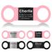Yehanti dog brand with engraving - quiet silicone dog brand personalized with name telephone number and address - personalized trailer brand for dogs cats and puppies (pink black s) s (for 16mm wide collar) pink & black pendant