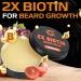 2X Biotin Beard Balm - Vegan Mustache Softener & Leave-In Conditioner | Natural Hair Growth Cream for Men - 2 Oz - Buy Online on SooperMarket.com