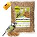 Mealworms dried 1 ltr.160g insect snack for birds fish turtles hedgehogs rodents and reptiles bird feed wild birds all year round squirrel feed hedgehog feed mealworms 1 l (1 Pack)