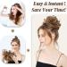 PORSMEER 2-Pack Curly Wavy Messy Hair Bun Extensions for Women - Red - Buy Online on SooperMarket.com