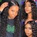 26inch Transparent Lace Front Water Wave Wigs Human Hair 4x4 Lace Front Water Curly Wave Wigs Brazilian Virgin Hair Water Deep Wave Lace Closure Wigs Middle Part Glueless Wet and Wavy Curly Wigs 26 Inch (Pack of 1) 4x4wate…