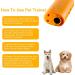 LED Ultrasonic Dog Repeller and Trainer Device 3 in 1 Anti Barking Stop Bark Handheld Dog Training Device (Yellow) - Buy Online on SooperMarket.com