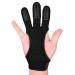FitsT4 Archery Gloves Leather Padded Three Finger Protector Bow Shooting Hunting Non Slip Glove for Kids Youth Adult Beginner 1-black Medium