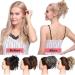 XXL Dark Black Hairpiece Extensions Bun - Updos & Hair Ties for Women | 45g High-Quality Hair Extensions - Buy Online on SooperMarket.com