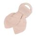 Baby Teething Wooden Ring - Bunny Ears Design | Soothing Cotton Gauze Bite-Resistant | Ideal Teething Relief (Khaki) - Buy Online on SooperMarket.com