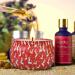 Christmas Fragrance Candles 4-Pack | Apple Cinnamon Gingerbread & Lavender Soy Wax Aromatherapy Gift Set for Women - Buy Online on SooperMarket.com