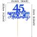Cyodoos 1 Pcs 45th Sapphire Years Anniversary Cake Toppers 45th Sapphire Years Anniversary Heart Cake Decoration Celebration Party Supplies Birthday Party Decoration blue - Buy Online on SooperMarket.com