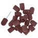 Nail Art Sanding Cap Nail Drill Bits Polishing Grinding Sanding Bands Set Nail Sanding Bands for Nail Drill Bits for Nail Drill Bits Nail Art Sanding Cap Nail Drill Bits Polishing Grinding(Brown)