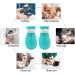 LLMSIX 4PCS Cat Anti-Scratch Boots - Adjustable Silicone Paw Protector Shoes for Home Pet Shower and Nail Trimming (Blue) - Buy Online on SooperMarket.com