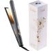 Lure and smoothing smoothing iron - 5 years of guarantee hair styling device with ion technology - hair straightener smooth iron hairstyler with accessories (gold control)