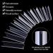 Kalolary 500PCs Extra Long Transparent C Curve Nail Tips XXL Coffin Shape French Fake Nails for Nail Art & Manicure - Buy Online on SooperMarket.com