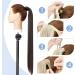 Sleek 28 Inch Dark Brown Clip in Ponytail Hair Extension for Women - Heat-Resistant Fiber Wrap Around Hairpiece - Buy Online on SooperMarket.com