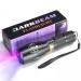 Darkbeam UV flashlight 365 Nm and 395 light Woodsche lamp black light ultraviolet led portable mini handheld detector for dog urine pet spots banknote identification resin hardening A100 365+395 flashlight (1 pack)