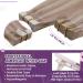 LAAVOO Tape In Hair Extensions - Real Hair Blond & Ash Blond Highlights 25cm 20PCs - Invisible & Smooth #P18/613 - Buy Online on SooperMarket.com