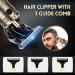 Professional T-Blade Cordless Hair Trimmer for Men - Zero Gap Electric Beard & Hair Clippers Kit with LCD Display - Rechargeable & Gold - Perfect Gifts for Men - Buy Online on SooperMarket.com