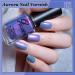Purple Nail Varnish Chrome Nail Polish Glitter Aurora Gel Nail Varnish Quick Dry Soak Off Nail Art Manicure Pedicure For Professional Drying No UV Needed For Women Party 8ml - Buy Online on SooperMarket.com