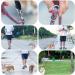 Adjustable 2.6m Dog Leash - Reflective Nylon for Walking Running & Training - Orange & Gray | Multifuntional with Double Linen & Movable Metal Rings - Buy Online on SooperMarket.com