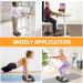 Standing Desk Mat Balance Board with Rollerball  Wooden Wobble Anti Fatigue Mat Ergonomic Design  Office Comfort Floor Mat to Relieve Foot  Knee  and Back Pain  Non-Slip Bottom A: Medium Black ( 21 Inch ) - Buy Online on SooperMarket.com