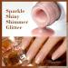 RARJSM Glitter Nude Gel Polish Set - 6pcs Pale Pink, Milky Jelly, Cashmere, Beige, Apricot, Champagne, Brown | UV LED Cured Translucent Natural Soak Off Iridescent Holographic Nail Polish 7.5ml - Buy Online on SooperMarket.com