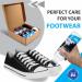 Kaps 4 Sneakers Shoe Care Cleaning Kit - Sneakers Gel Cleaner Water Repellent Protector Spray Odour Eliminator 100 ml Nubuck and Suede Brush Suitable for Trainer Suede Leather and Nubuck Shoes - Buy Online on SooperMarket.com