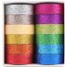 DIY Glitter Washi Tape Set - 12 Rolls Sparkle Decorative Masking Tape for Art & Crafts (Dark) - Buy Online on SooperMarket.com