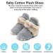 TMEOG Baby Booties Slippers - Infant Boots for Boys & Girls 0-6 Months - Winter Sock Crib Shoes - Light Grey White Furry - Newborn First Walking Shoes (0-18 Months) - Buy Online on SooperMarket.com