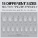 AILLSA Semi-Oval Nail Tips - 240 Pcs, Matte Soft Gel Pre-shaped Full Cover Acrylic Clear Fake Nails for Soak Off Extension - Short Oval 15 Sizes - Buy Online on SooperMarket.com