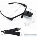 Q-COOL Magnifier Glasses with LED Light for Lash Extensions - 3 Lens Magnifier Spectacles (1.5x, 2.5x, 3.5x) - Buy Online on SooperMarket.com