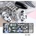 healthGUO Nail Art Stamping Plate Stamper Sponge Pen Halloween Pumpkin Bats Image Nail Polish Template Stamp Stencil Tools Kit 2 - Buy Online on SooperMarket.com