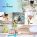Shower Body Brush with Bristles, Loofah Back Scrubber, Long Handle, Cellulite Massager - Blue - Buy Online on SooperMarket.com