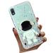 Tivenfezk Nadoli for Samsung Galaxy A10 Astronaut Hidden Stand Shell caricature glitter stand soft silicone bling transparent protective cover samsung galaxy a10 green