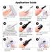 RARJSM Gel Liner Nail Art Polish - White Soak-off Curing 8ml + Thin Brush - DIY French Manicure Design - Buy Online on SooperMarket.com