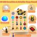 Norbase Montessori Busy Board with LED | Educational Toys for Kids 1-3 Years | Perfect Wooden Gifts for Young Girls - Buy Online on SooperMarket.com