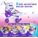 SHDSL Girls Roller Skates | 4 Size Adjustable with 8 Light Up Wheels | Fun Illuminating Skates for Beginners | Sizes 11C-1Y US - Buy Online on SooperMarket.com