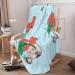 YYHHAOFA Sunflower Seeds and Mushroom Prints Flannel Blanket 66x90 in Normal : Skin-Friendly Warm and Comfortable Easy Care and Durable Black normal - Buy Online on SooperMarket.com