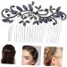 BELLIFFY Bride Hair Comb Blue Rhinestone Wedding Hair Comb for Bride - Vintage Flower Crystal Hairpin - Bridal Accessories for Bridesmaid Womens Hair Clips Headwear for Women Styling - Buy Online on SooperMarket.com
