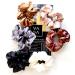 VAGA Cute Scrunchies Set - 6 Colors, Soft Hair Elastics, Ponytail Holder Pack - Satin Scrunchies for Thick Hair - Buy Online on SooperMarket.com