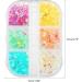 WLLHYF Nail Art Rhinestones Set - 6 Grids for Nails Design, 3D Diamond Beads Gems for DIY Nail Crafts - Buy Online on SooperMarket.com