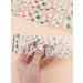 Semi Cured Gel Nail Strips in Blue - Long Lasting Waterproof Nail Wraps with Cuticle Stick, File, Wipes & Sealing - Pink Butterfly Design | EBANKU - Buy Online on SooperMarket.com