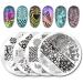BIEUTEE Nail Art Stamp Template 30 Designs Nail Stamping Stencil Complete Set with 1 Stamp & 2 Scrapers for Stunning Nail Art - Buy Online on SooperMarket.com