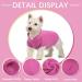 Pink Dog Fleece Vest with Turtleneck for Small Medium Dogs - Winter Jacket with Leash Hole - Buy Online on SooperMarket.com