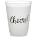 SB Design Studio Sips Drinkware-16-Ounce Frosted Plastic Cups, 8-Count, Cheers (D2205)