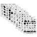 Alexnailart 10 Pieces Nail Stamping Plates Nail Art Plates Set Nature Serie Multi-Patterns Image Template Nail Design Manicure Stencils Tool (Set2-10Pcs)