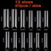 JZK 240x Clear C Curve Half Cover Square Nail Tips Extra Long For Acrylic Extensions Square False Finger Nail Tips For Gel And Acrylic Nails False Nail Extension Tips - Buy Online on SooperMarket.com