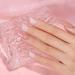 RARJSM Nude Rubber Base Gel Nail Polish - 15ml Iridescent Light Pink Rubber Builder Gel with Rainbow Glitter for French Manicure - Quick Extend & Soak Off - Buy Online on SooperMarket.com