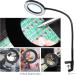 LED Magnifying Glass Desk Lamp 3 Modes and 10 Levels of Dimming 5X Magnifying Light Gooseneck Light with Clamp for Reading Handicrafts Precision Equipment Maintenance Workbench Closed Work - Buy Online on SooperMarket.com